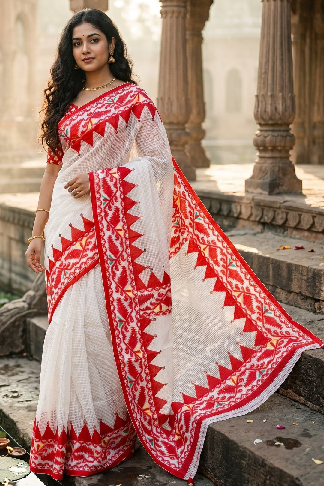 Milon Bela – The Fusion Resham Kota Saree