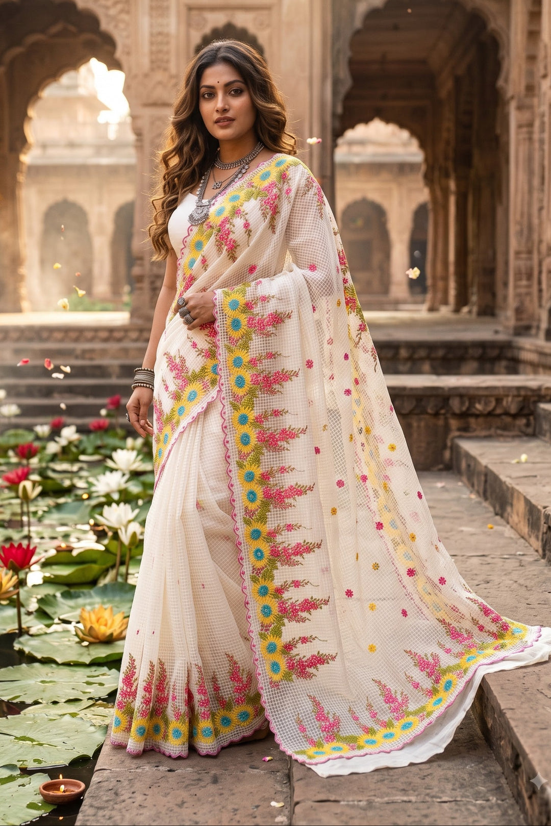 Kota Kween- Kota Saree With Embroidery work