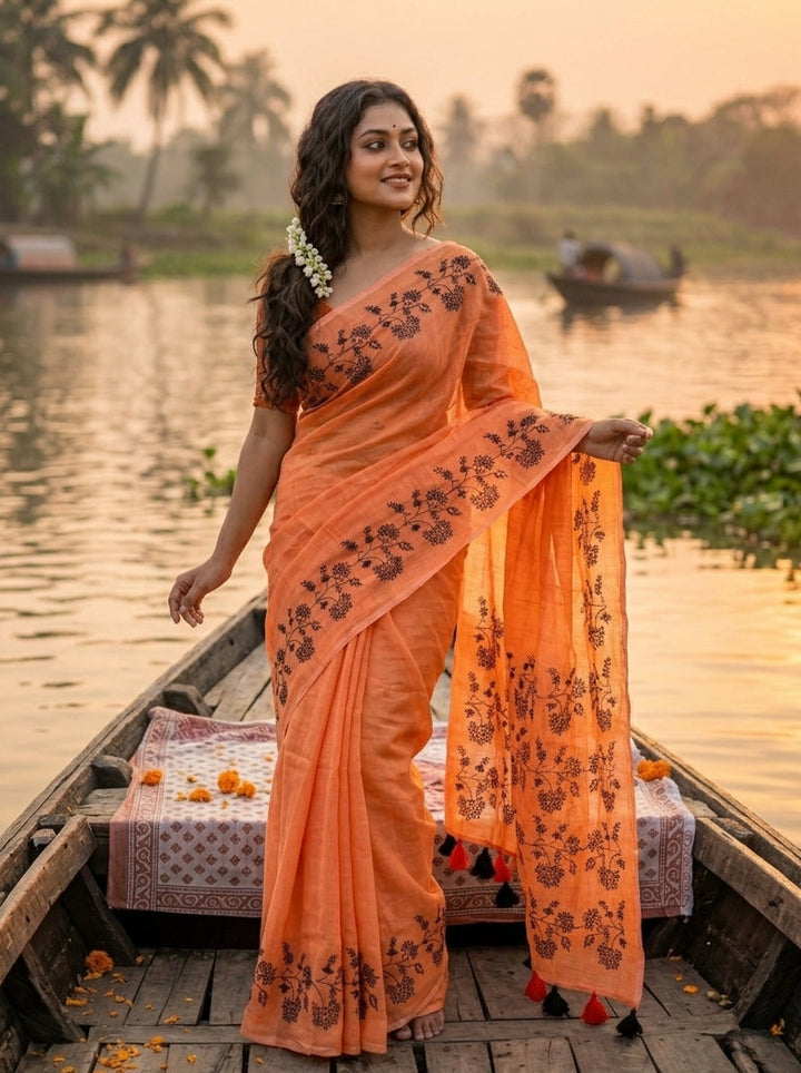Bangarup (বঙ্গরূপ)– The Beauty of Bengal Embroidered Saree