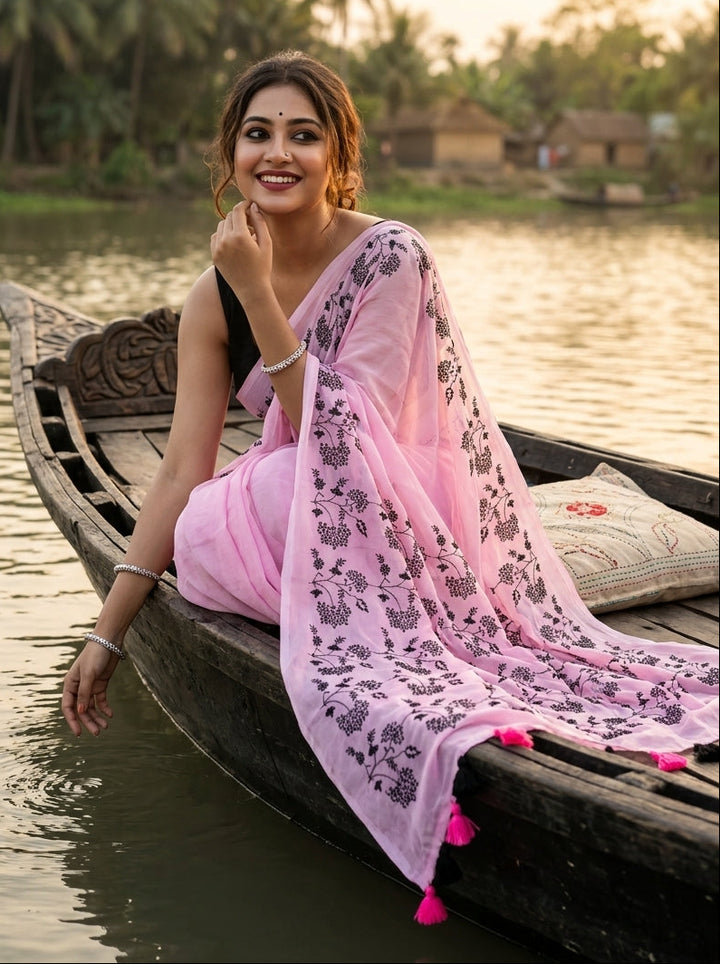 Bangarup (বঙ্গরূপ)– The Beauty of Bengal Embroidered Saree