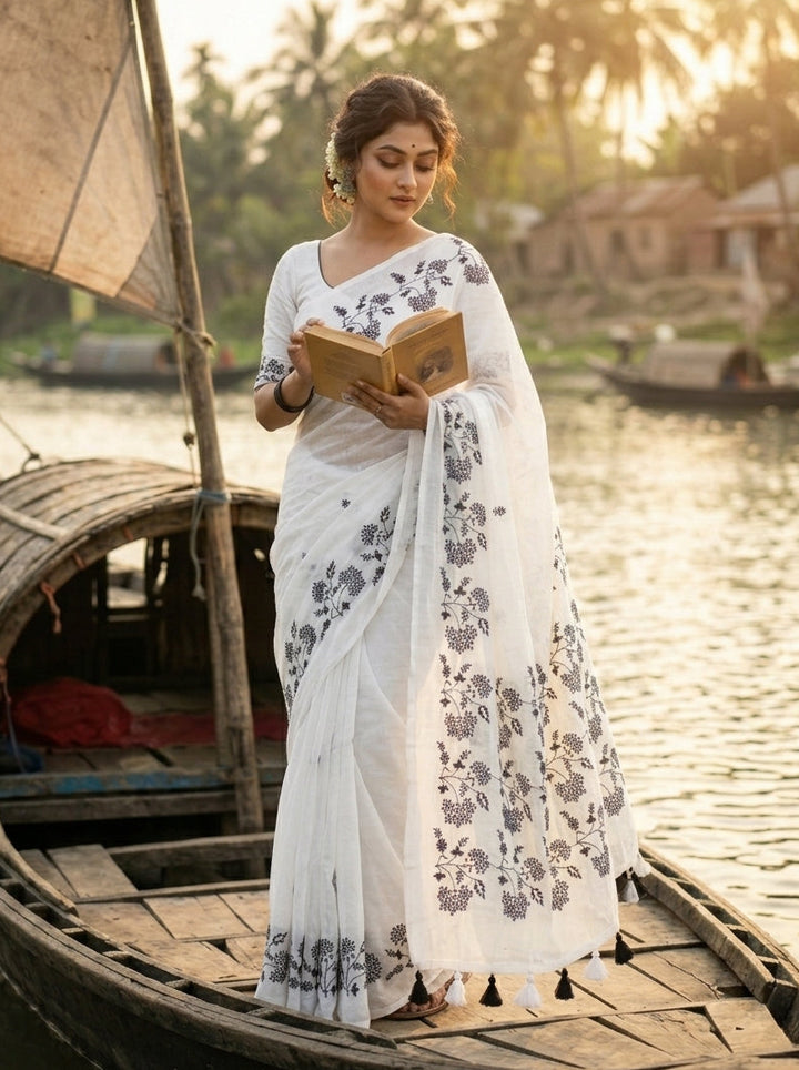 Bangarup (বঙ্গরূপ)– The Beauty of Bengal Embroidered Saree