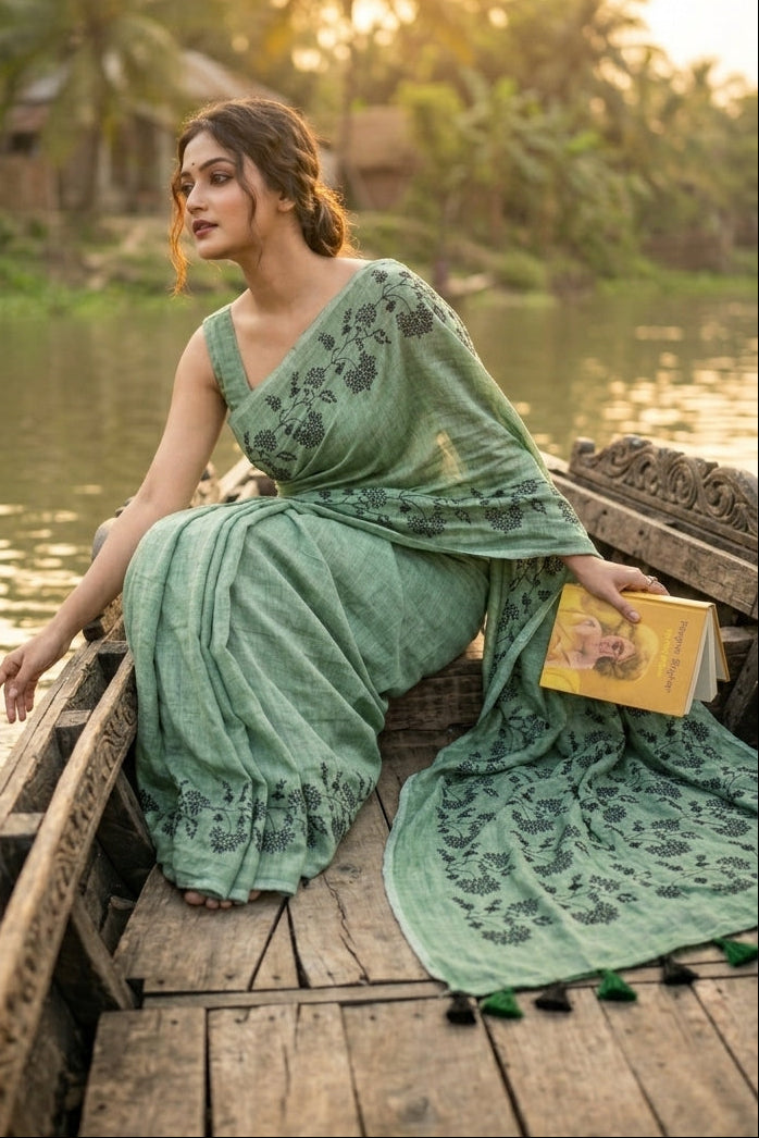 Bangarup (বঙ্গরূপ)– The Beauty of Bengal Embroidered Saree