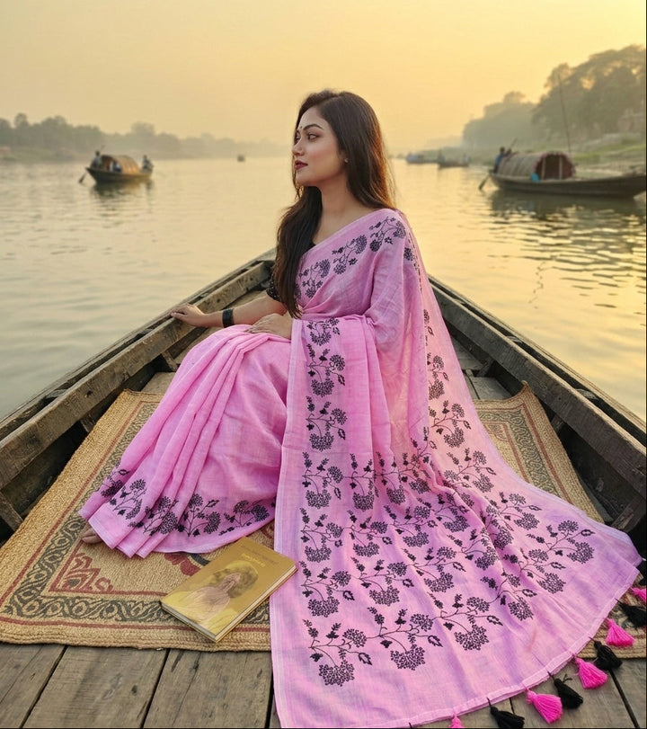 Bangarup (বঙ্গরূপ)– The Beauty of Bengal Embroidered Saree