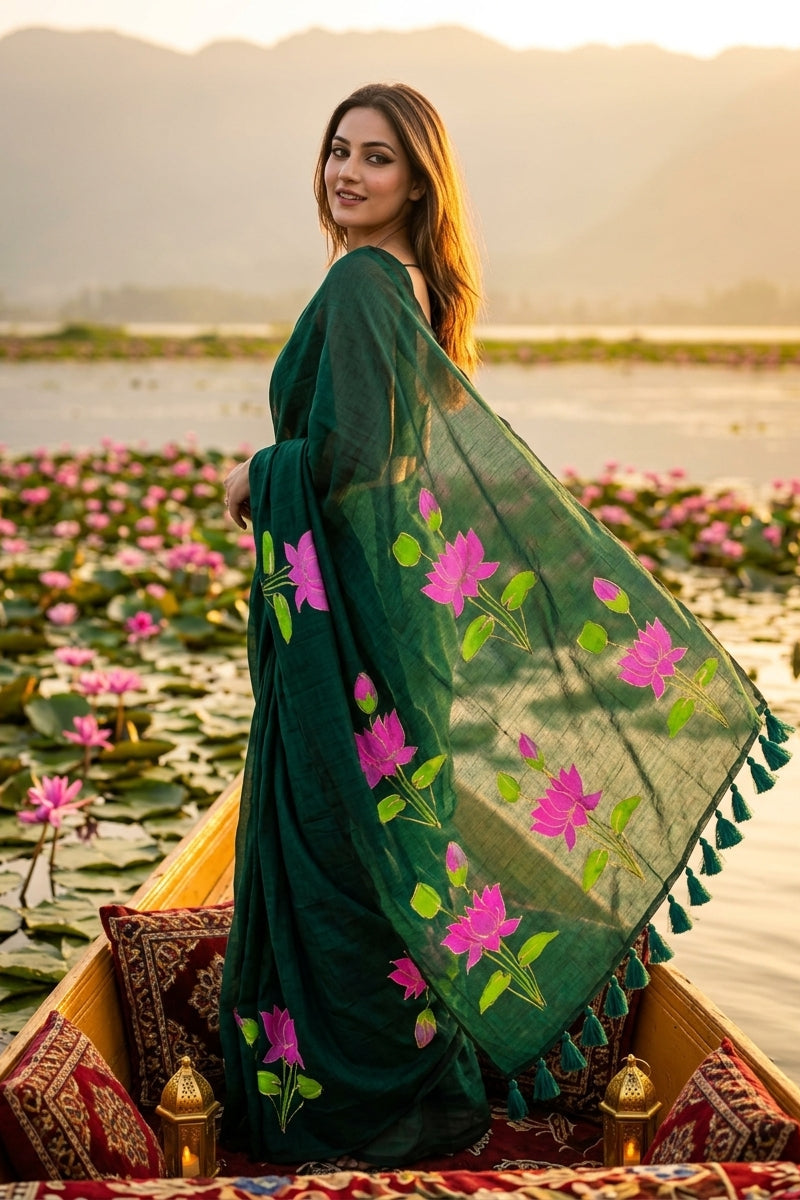 Podmosmita Mul Cotton Saree