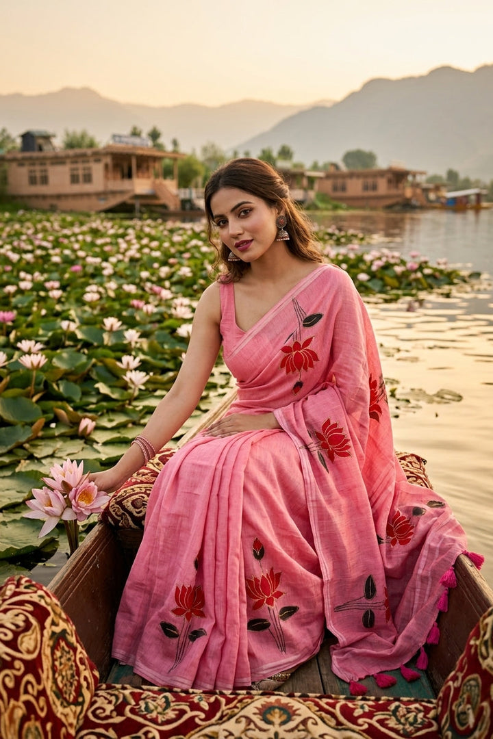 Podmosmita Mul Cotton Saree