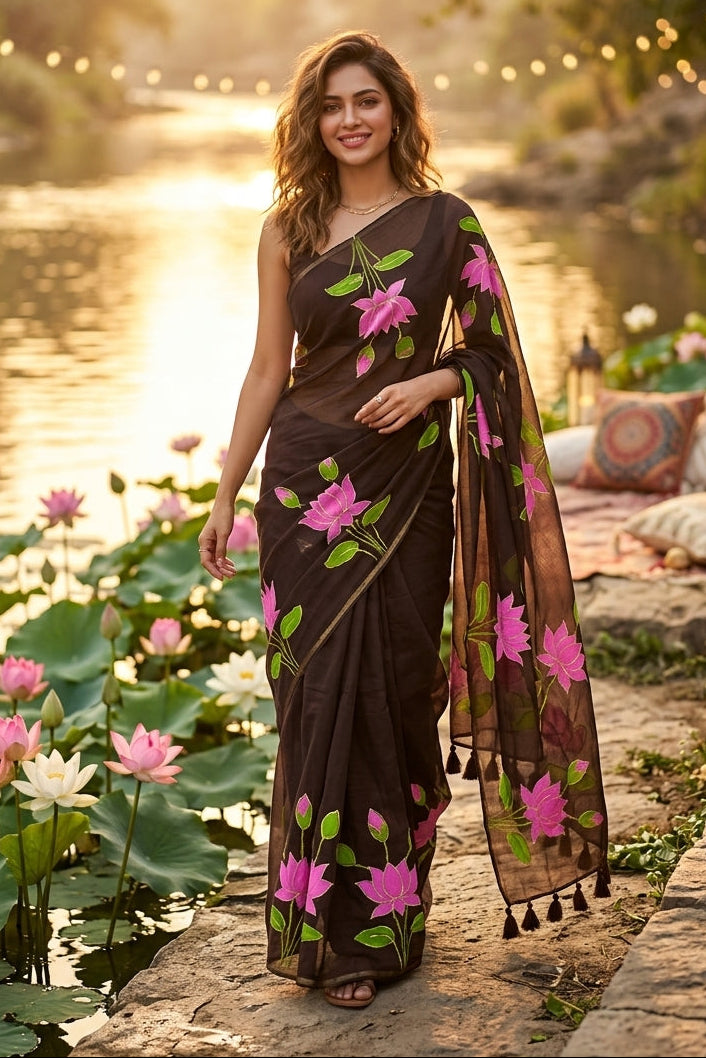 Podmosmita Mul Cotton Saree