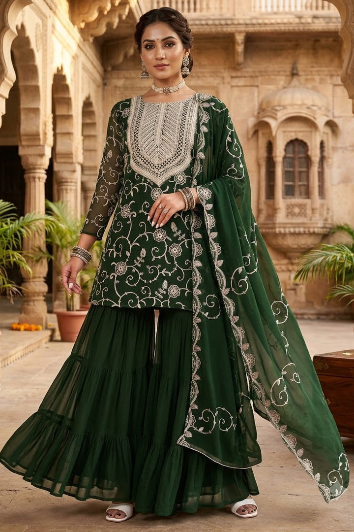 Magnificence light Georgette Sharara Set
