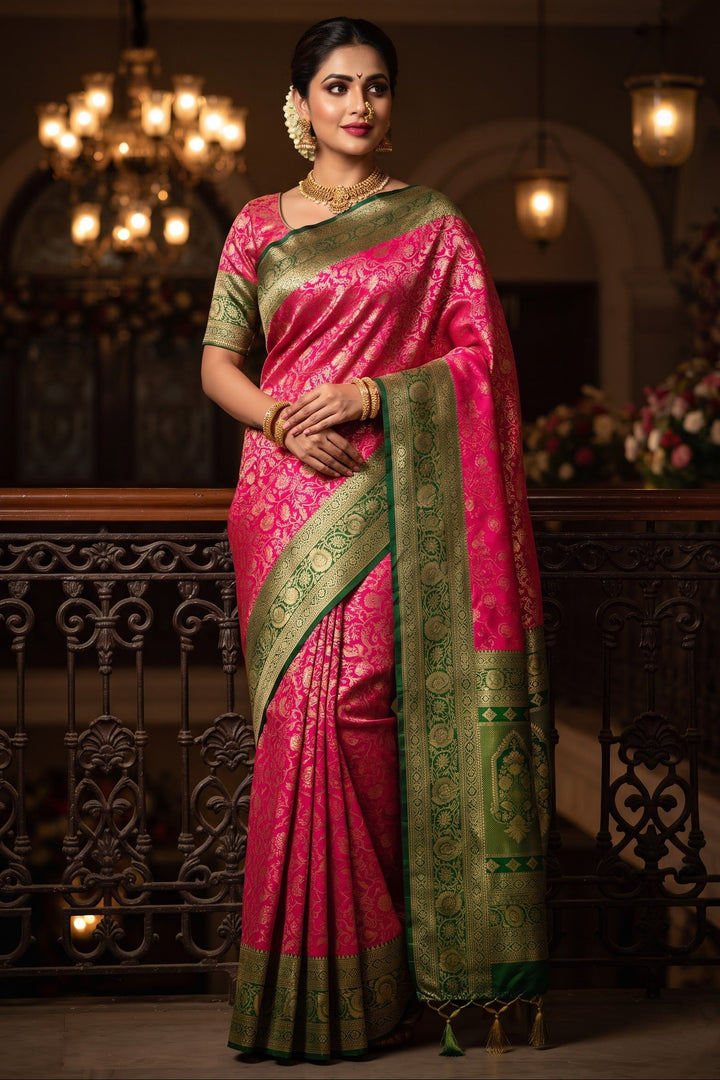 Aurelia Royale Crepe Khaddi Silk Saree