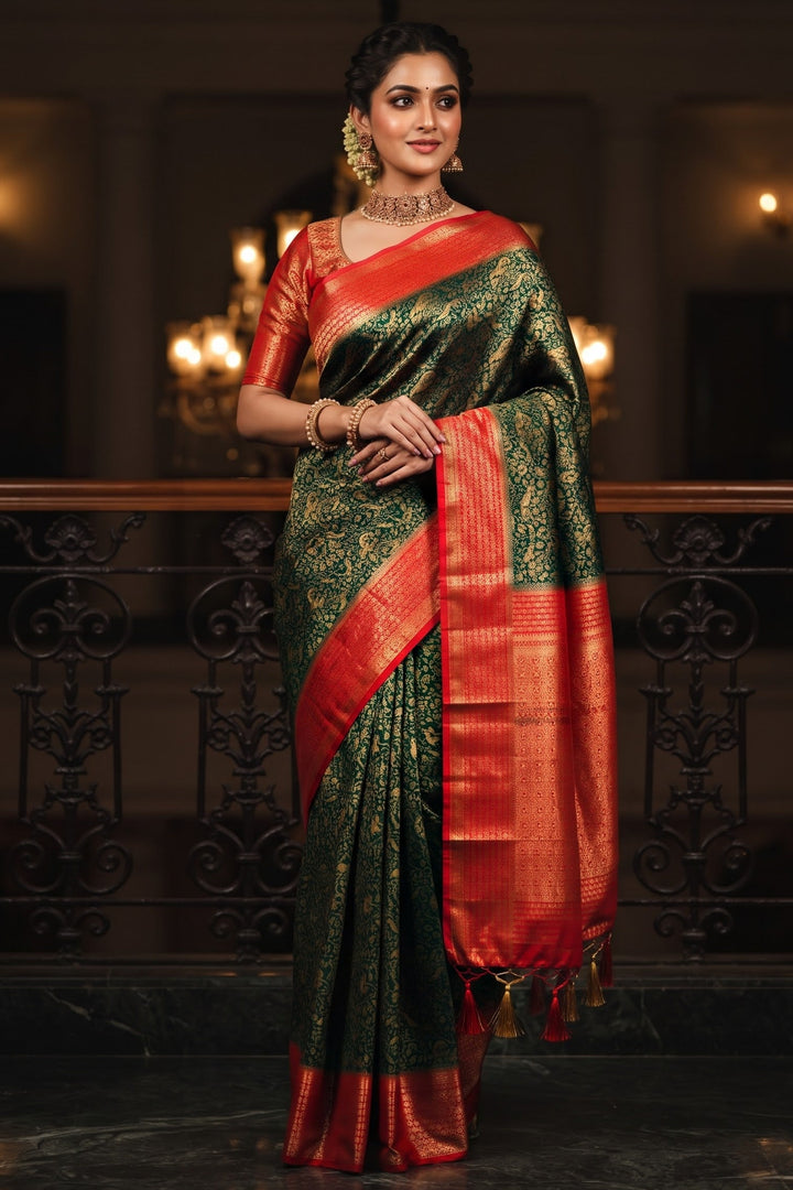 The Throne You Deserve Crepe Khaddi Silk Saree