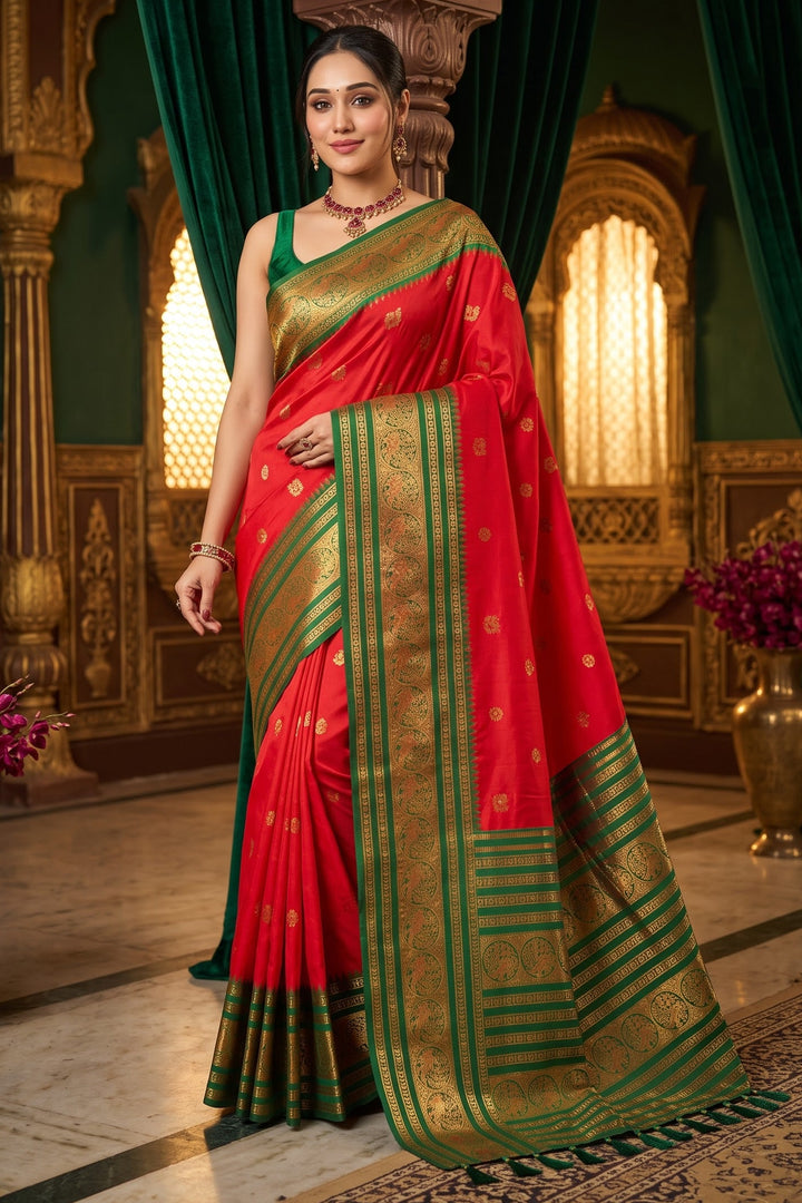 A Tale of Two Tones Fancy Silk Saree