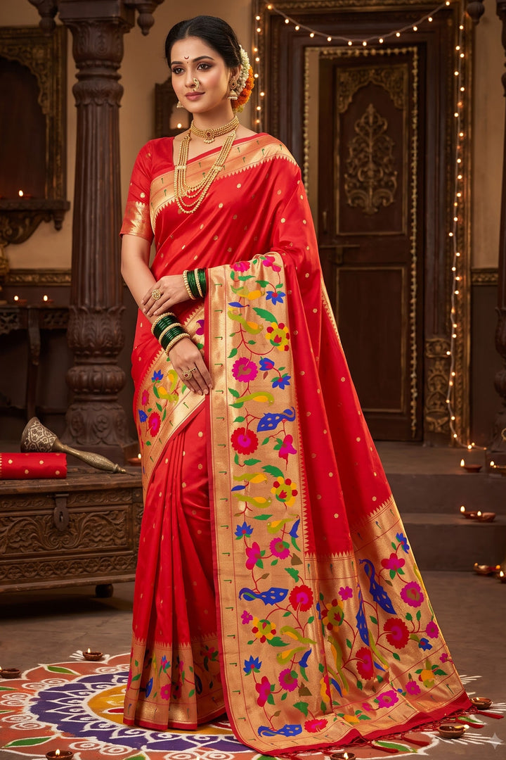 Shahi Kanjivaram Paithani Silk Saree