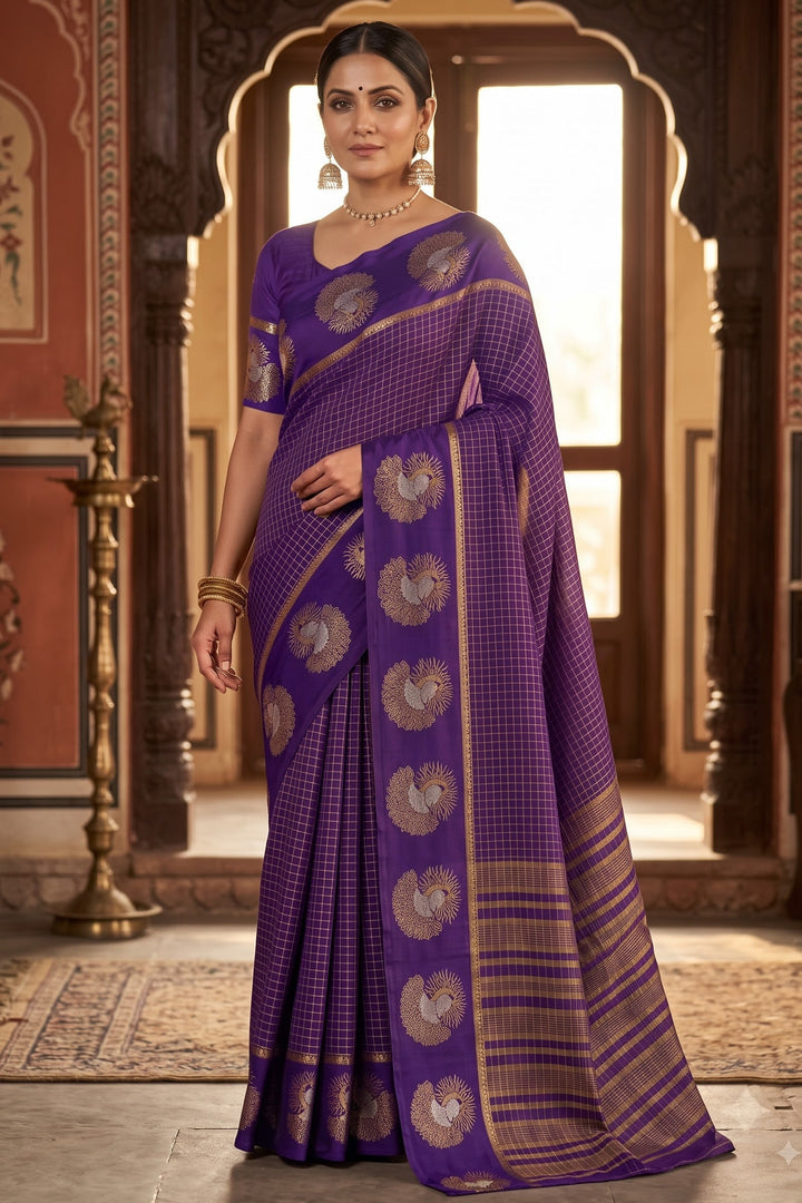 Legacy of Elegance Viscose Crepe Silk Saree