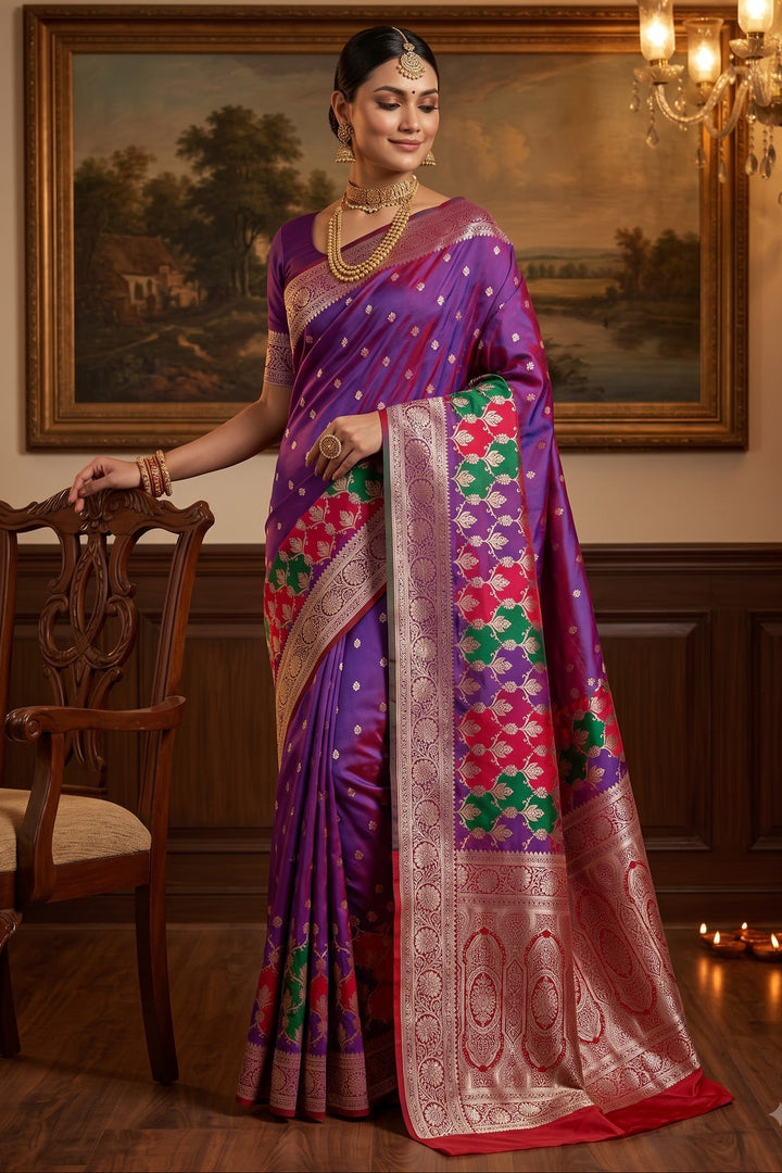House of Grace Katan Silk Saree