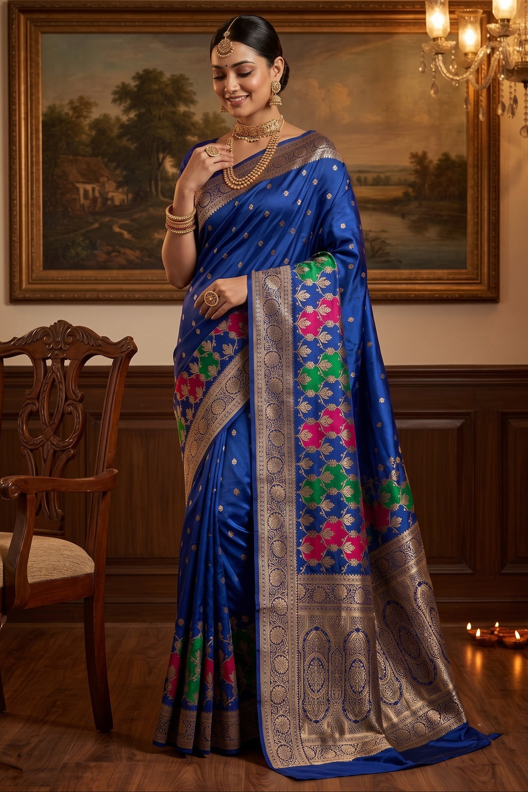 House of Grace Katan Silk Saree