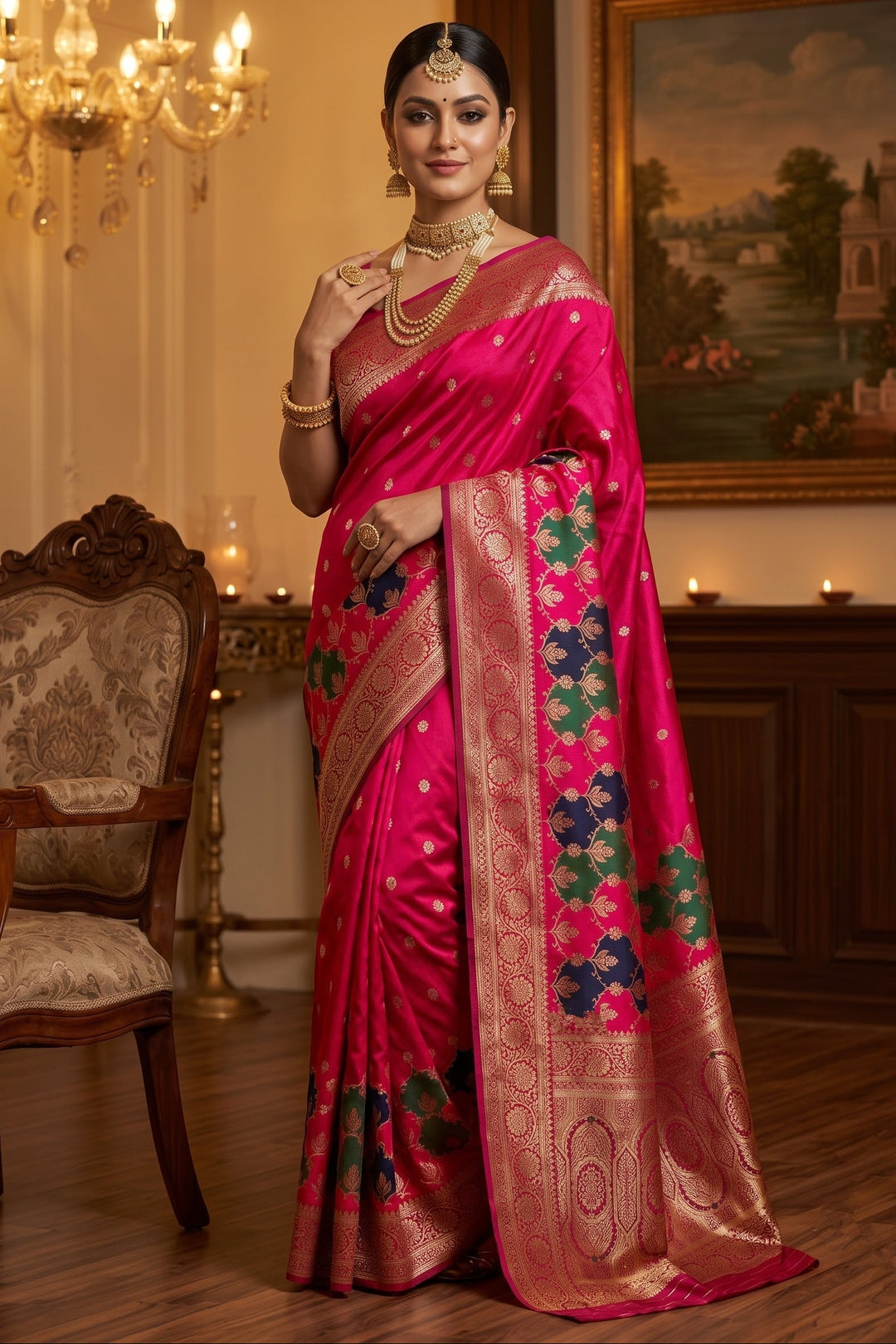 House of Grace Katan Silk Saree