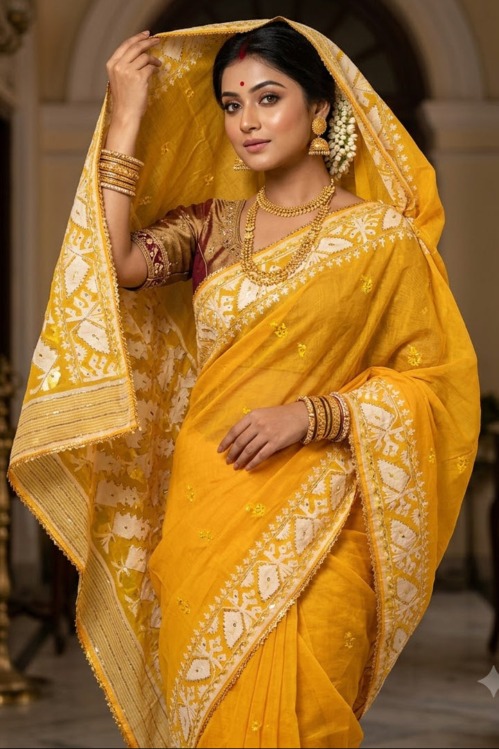 Sonar Alo  Katdana Jamdani Saree