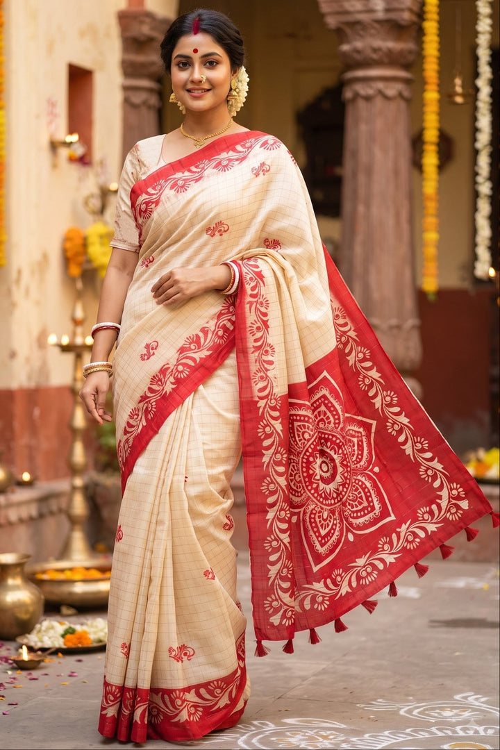 Sucharita -Semi Tussar Silk Saree
