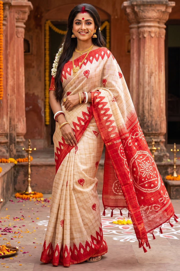 Sucharita -Semi Tussar Silk Saree