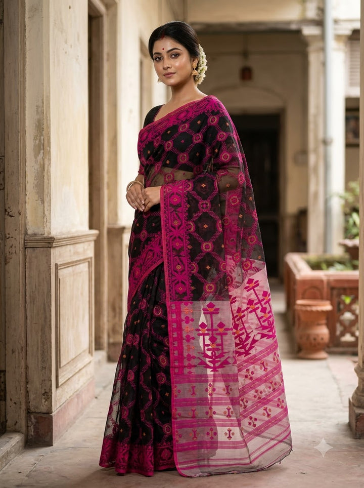 Pujar Shaj Bengal Jamdani Saree