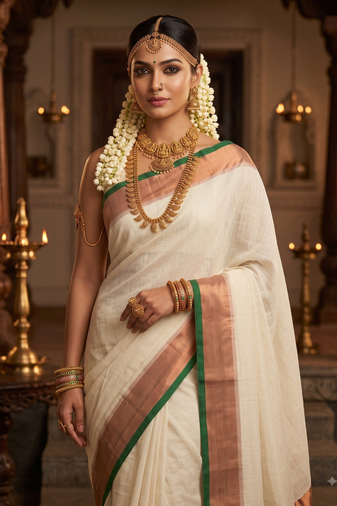 Swarnabhoomi Mul Cotton Saree