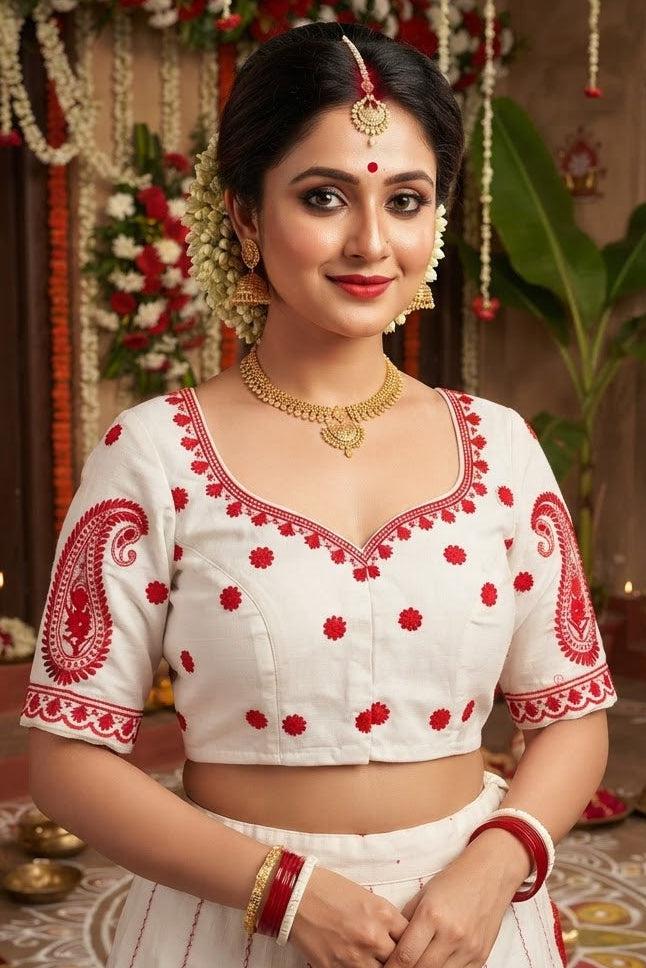 Briddhi Shringar Vichitra Silk Blouse