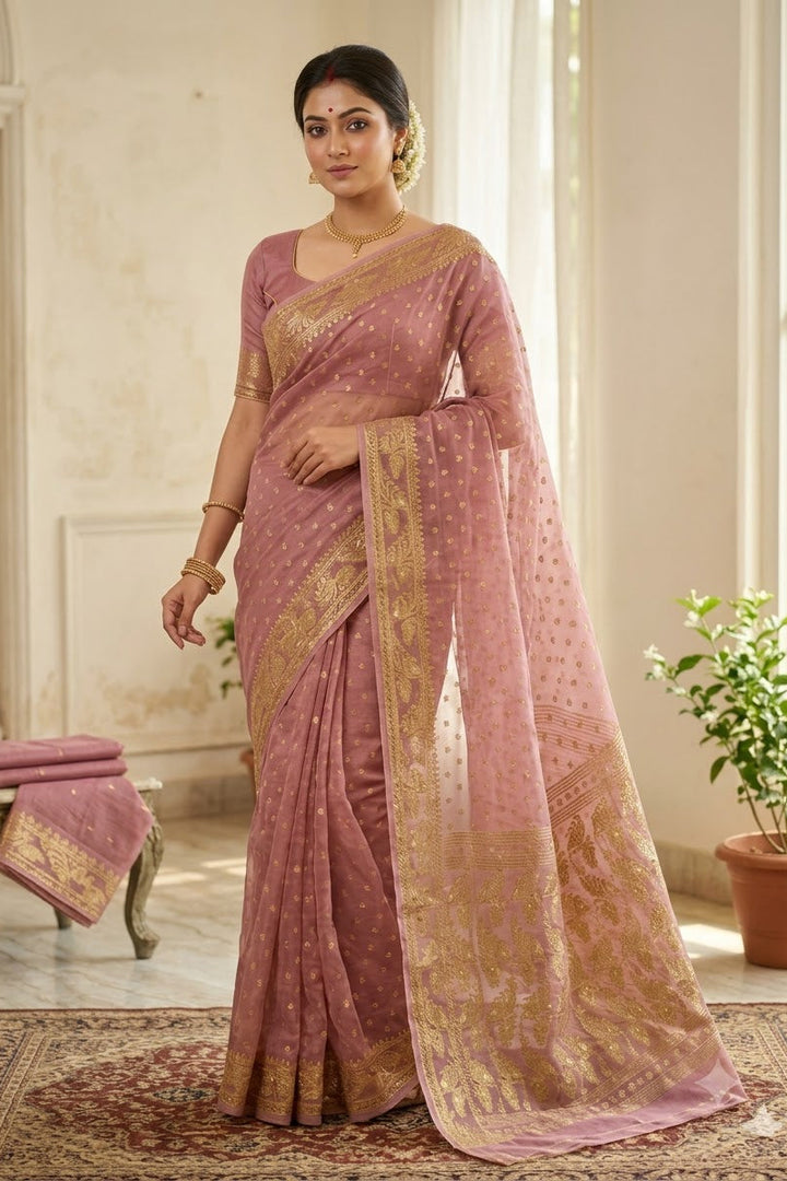 Sharod Shondhya Jamdani Saree