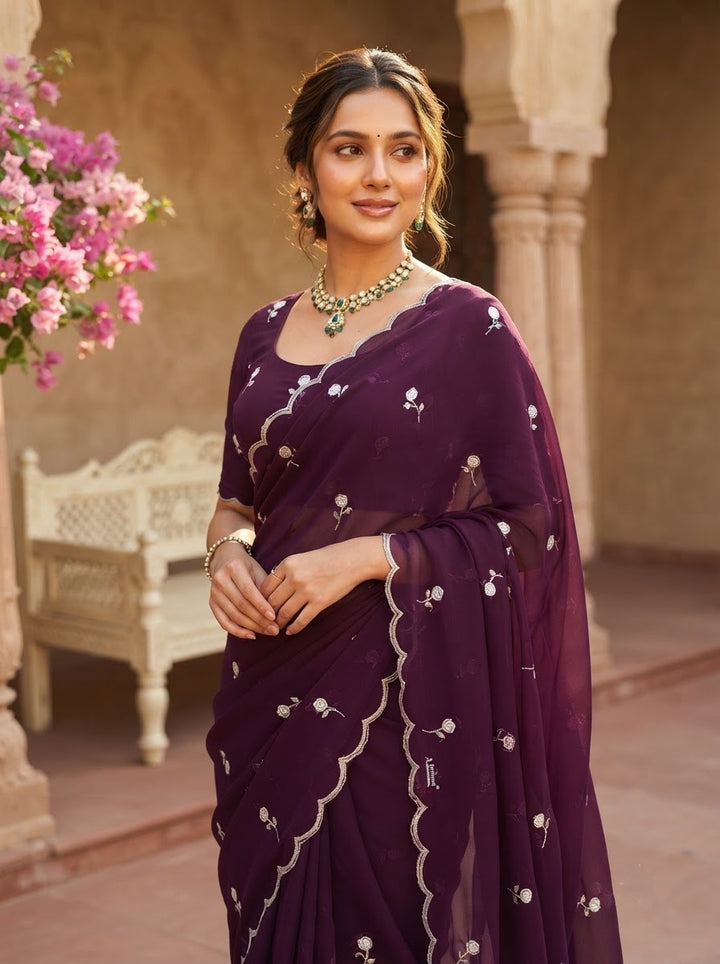 Aveline Grace - Georgette Saree