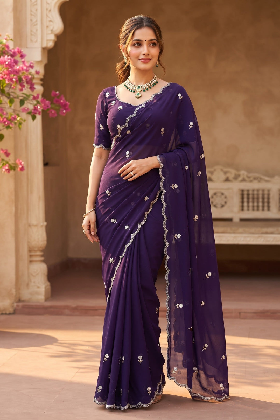 Aveline Grace - Georgette Saree