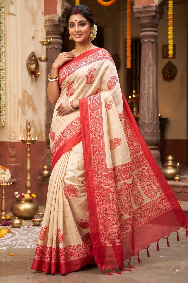 Sucharita -Semi Tussar Silk Saree