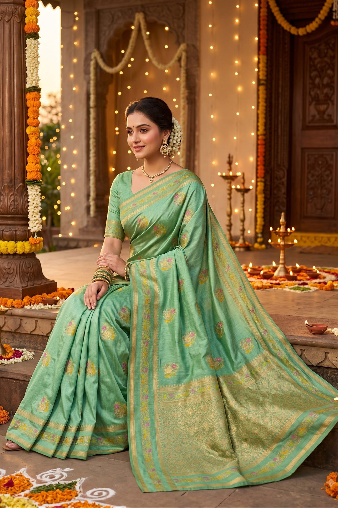Fairytale Moment Khadi Silk Saree