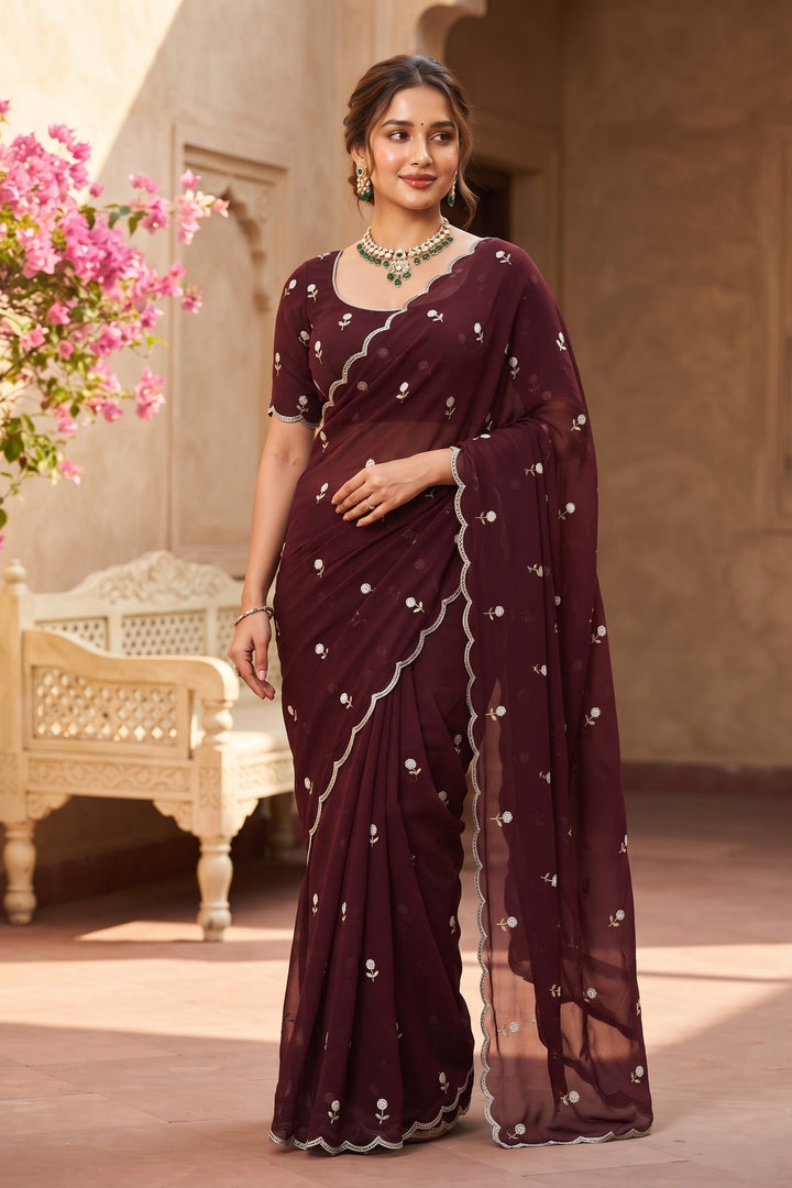 Aveline Grace - Georgette Saree