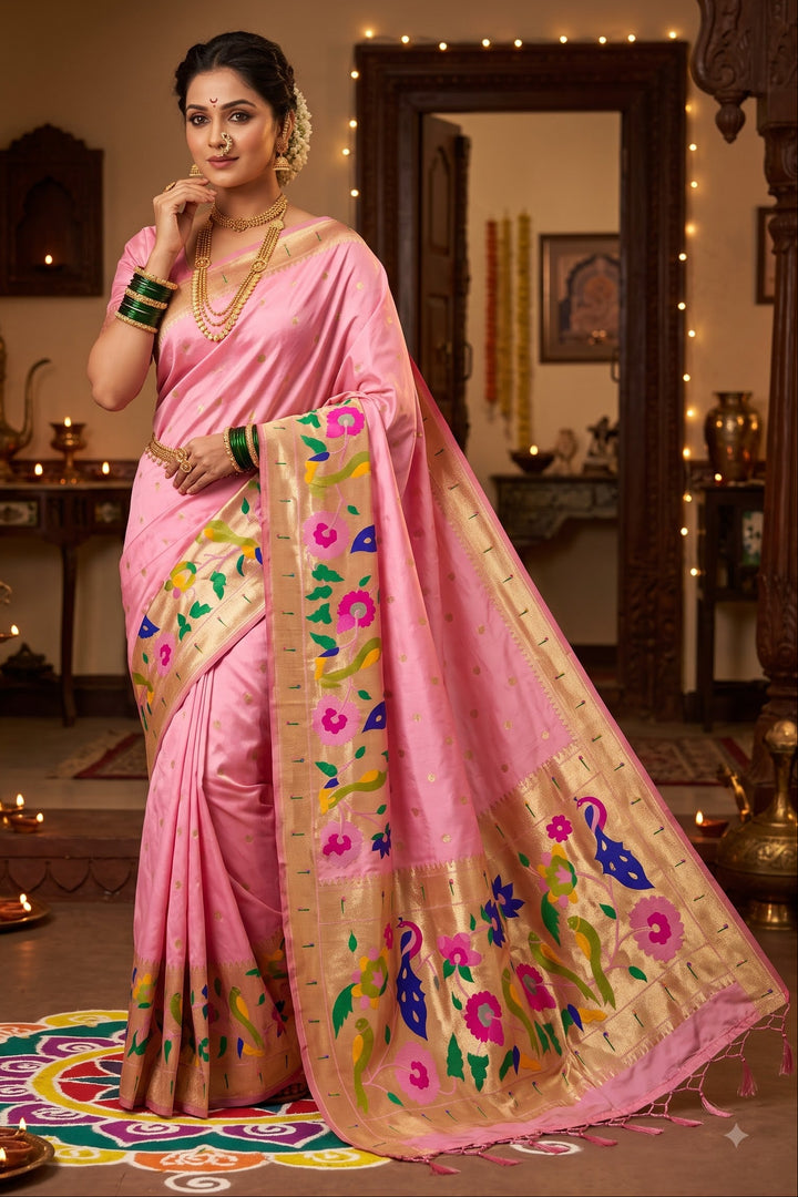 Shahi Kanjivaram Paithani Silk Saree