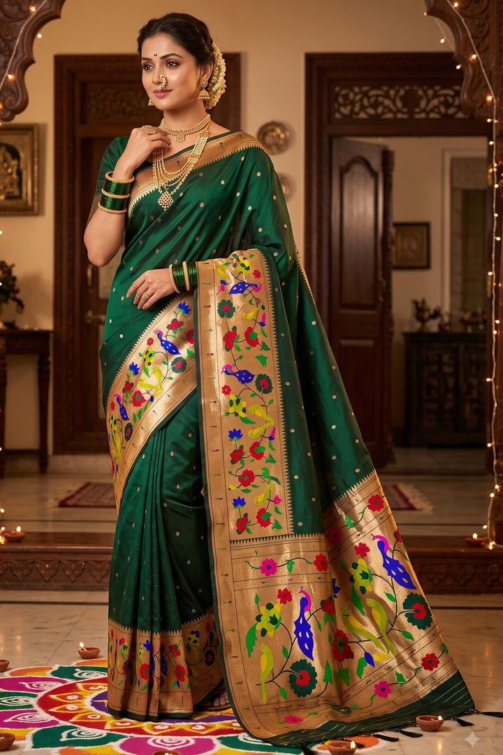 Shahi Kanjivaram Paithani Silk Saree