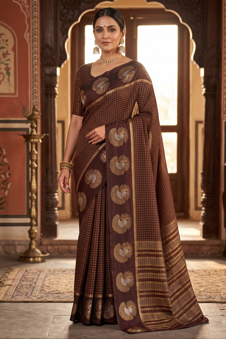 Legacy of Elegance Viscose Crepe Silk Saree