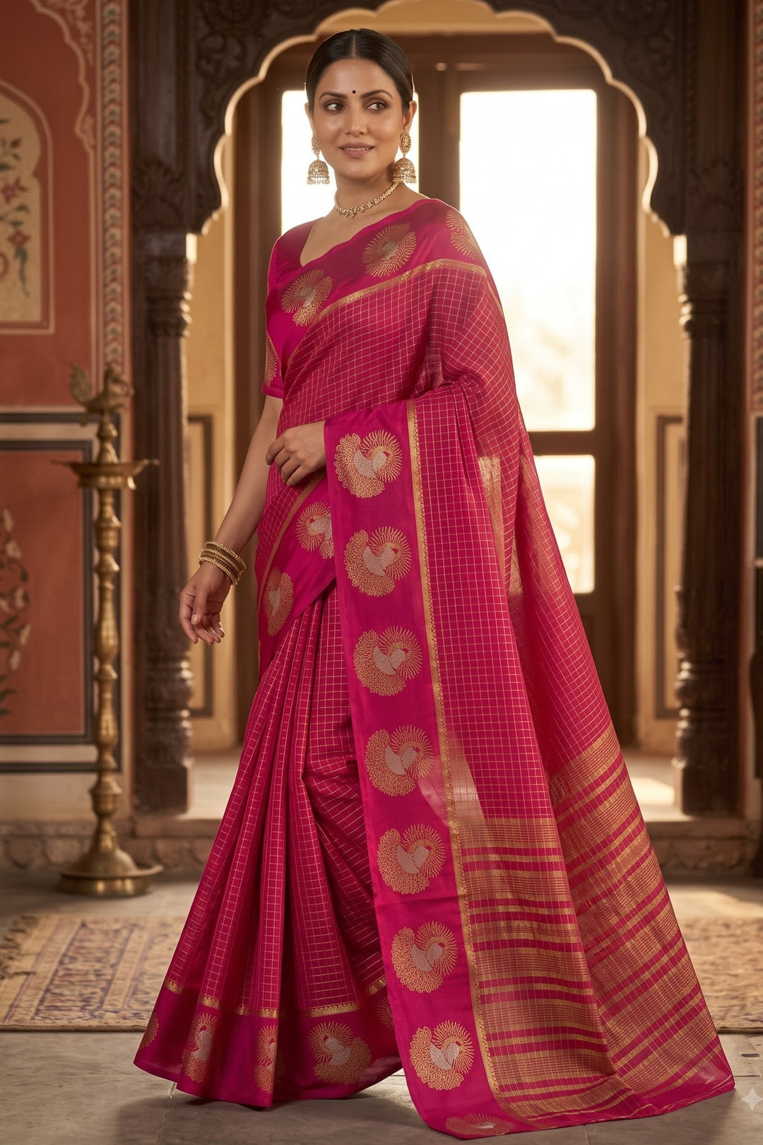Legacy of Elegance Viscose Crepe Silk Saree