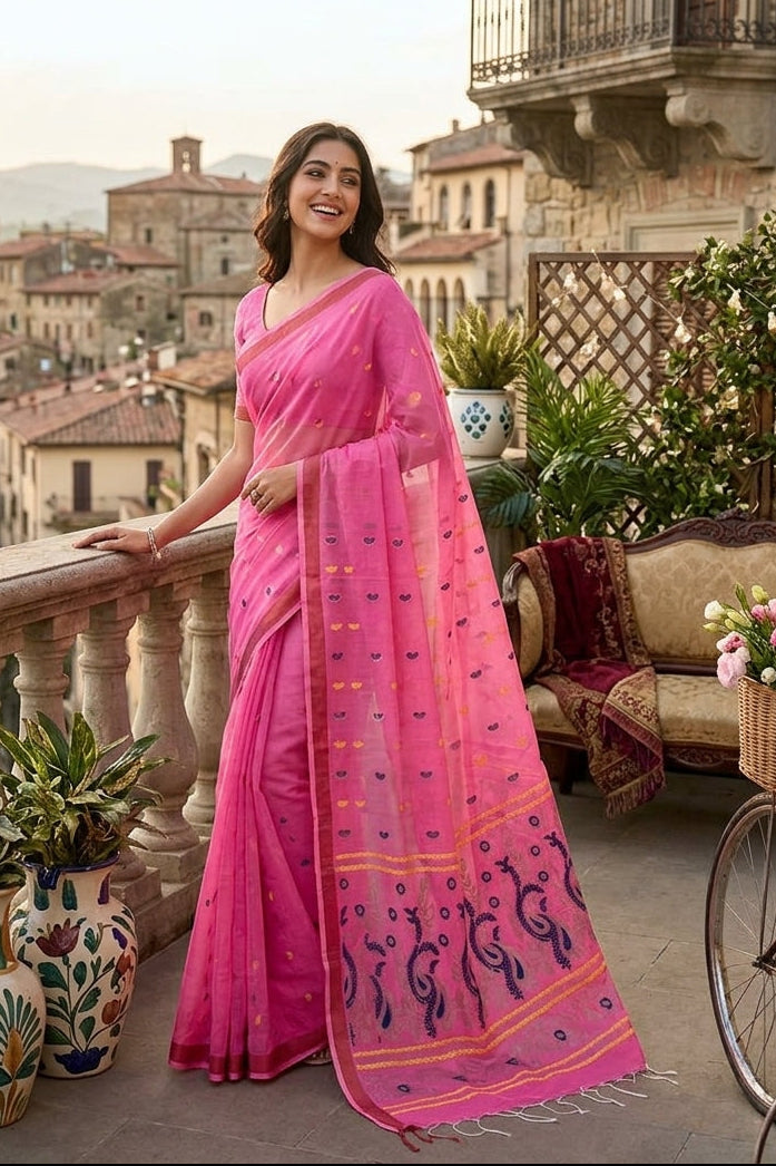 Mayura Chaya Banarasi Khadi Saree