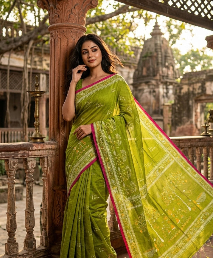 স্মৃতিচারণ (SmritiCharon )Tissue Cotton Saree