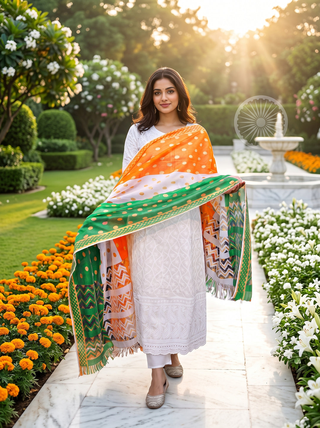 Our Pride- Tiranga Dupatta(Only Dupatta)