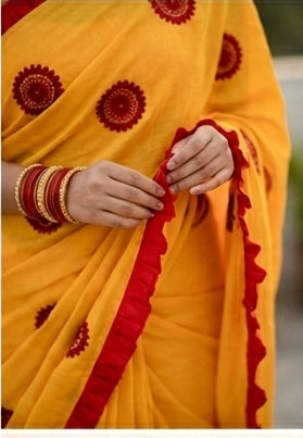 Kanak Roshni Cotton Silk Saree(Chakra)