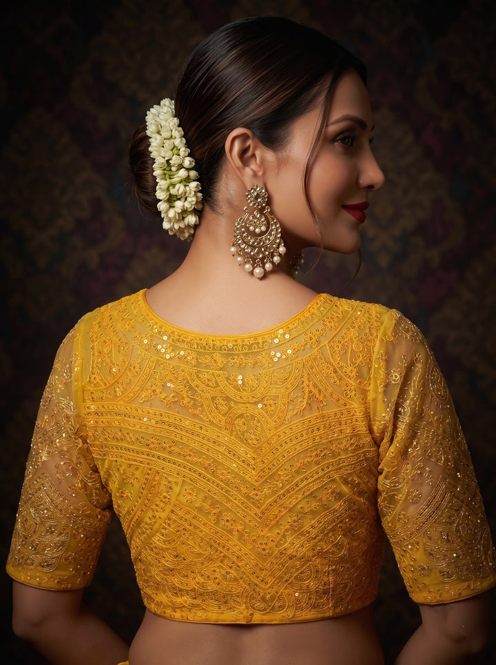 The Celestial Legacy – Designer Organza Blouse