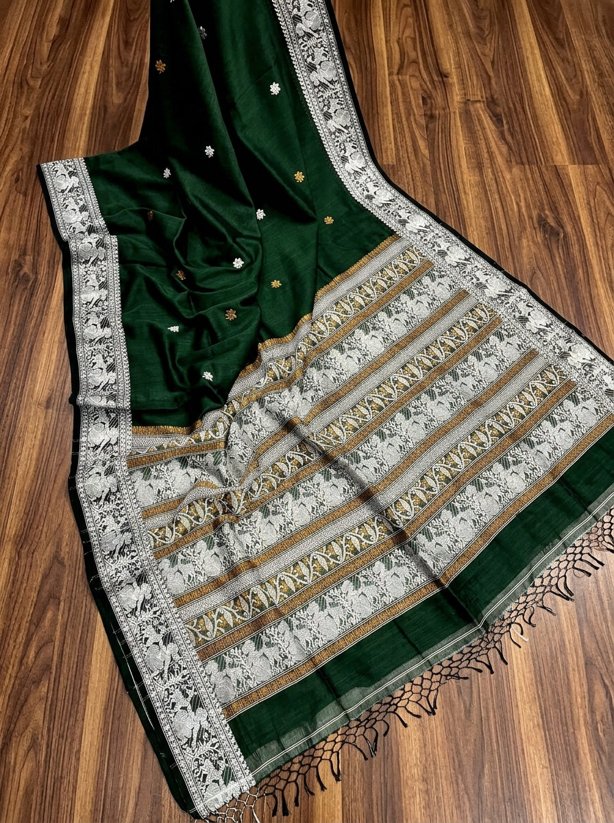 Ethereal Epics Cotton Baluchari Saree
