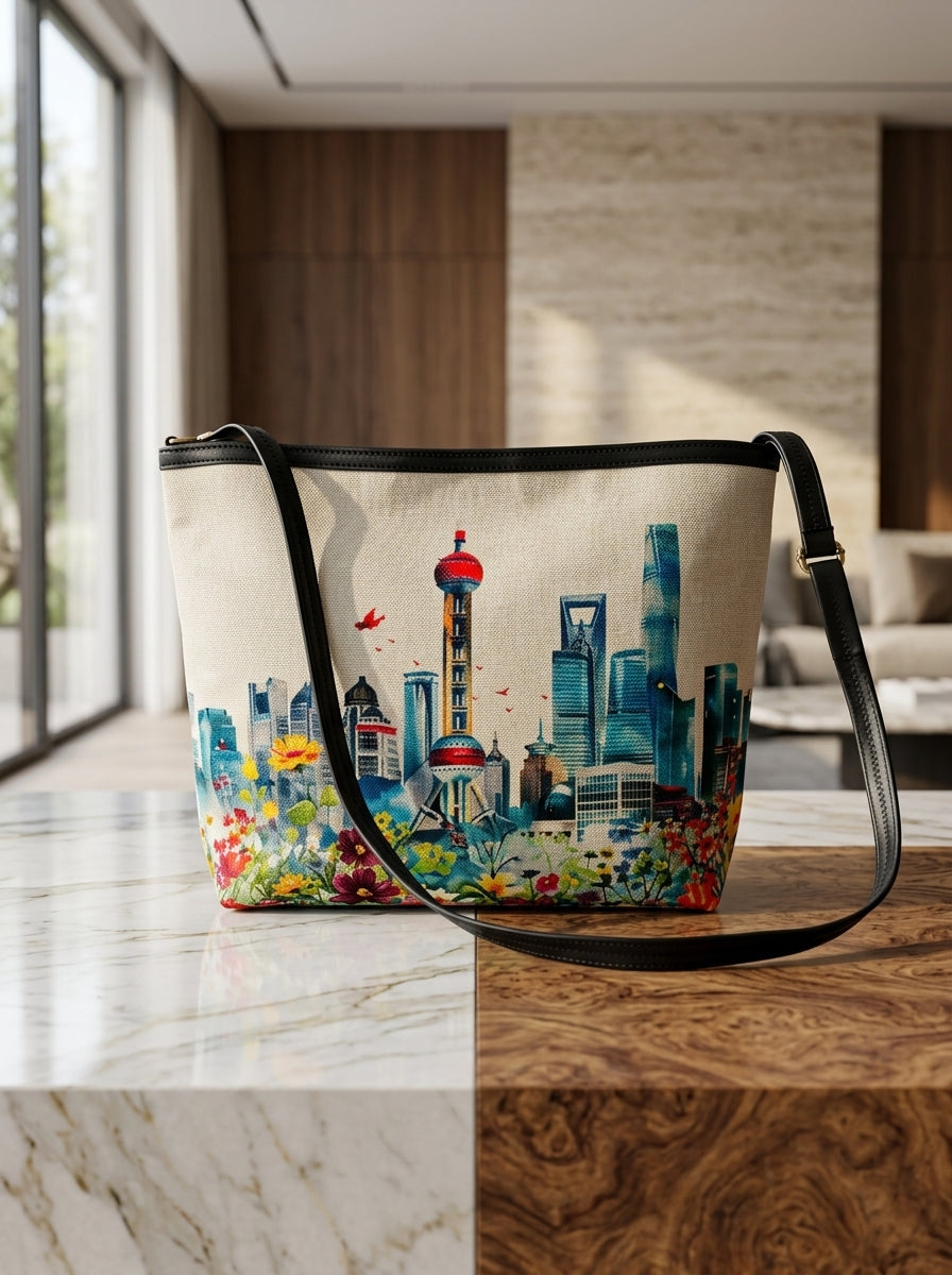 Shanghai Skyline - A Sling Bag