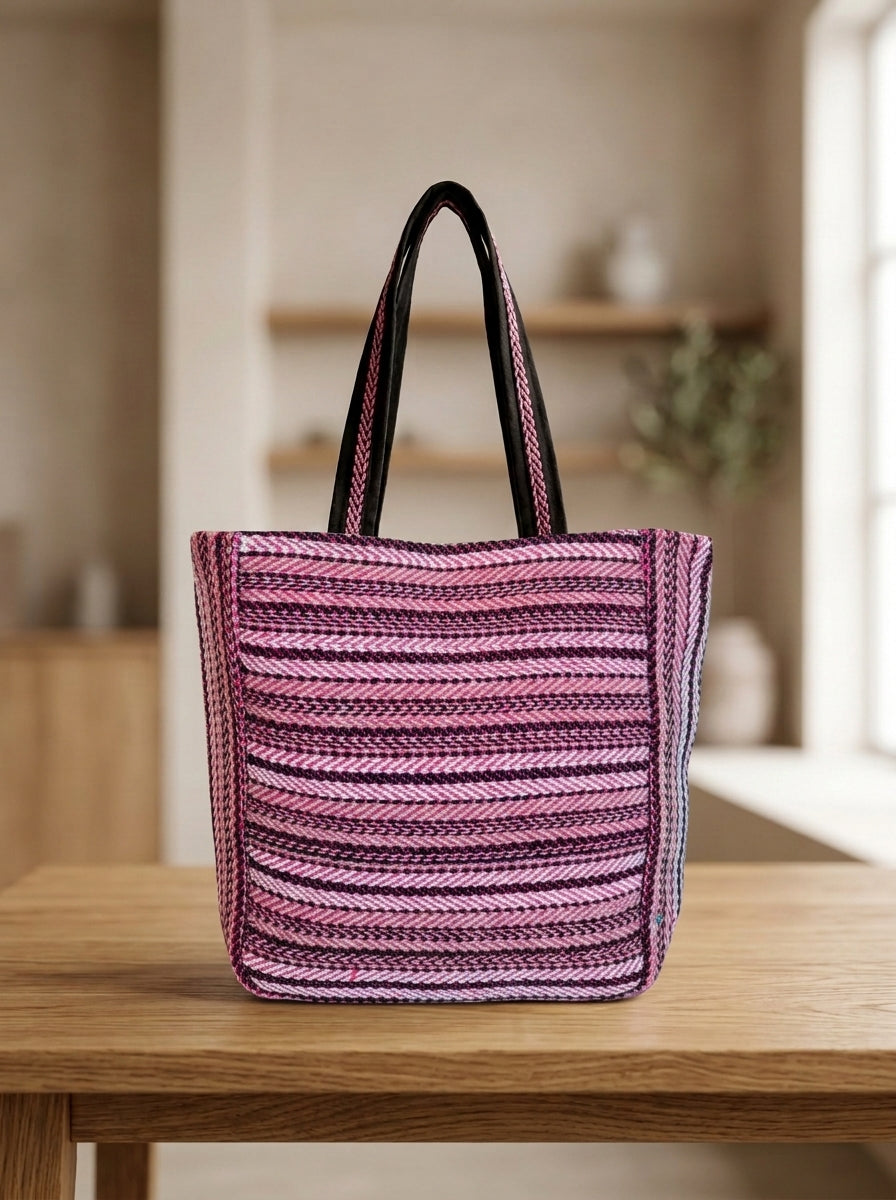 Crafted Canvas - Weaving Tote Bag
