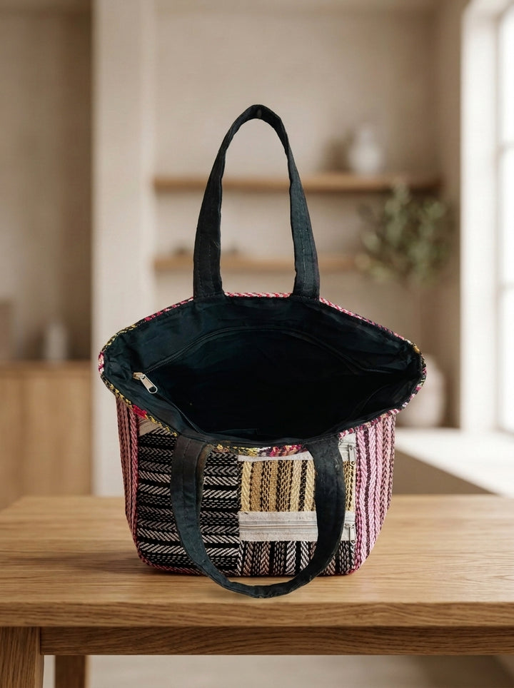 Crafted Canvas - Weaving Tote Bag