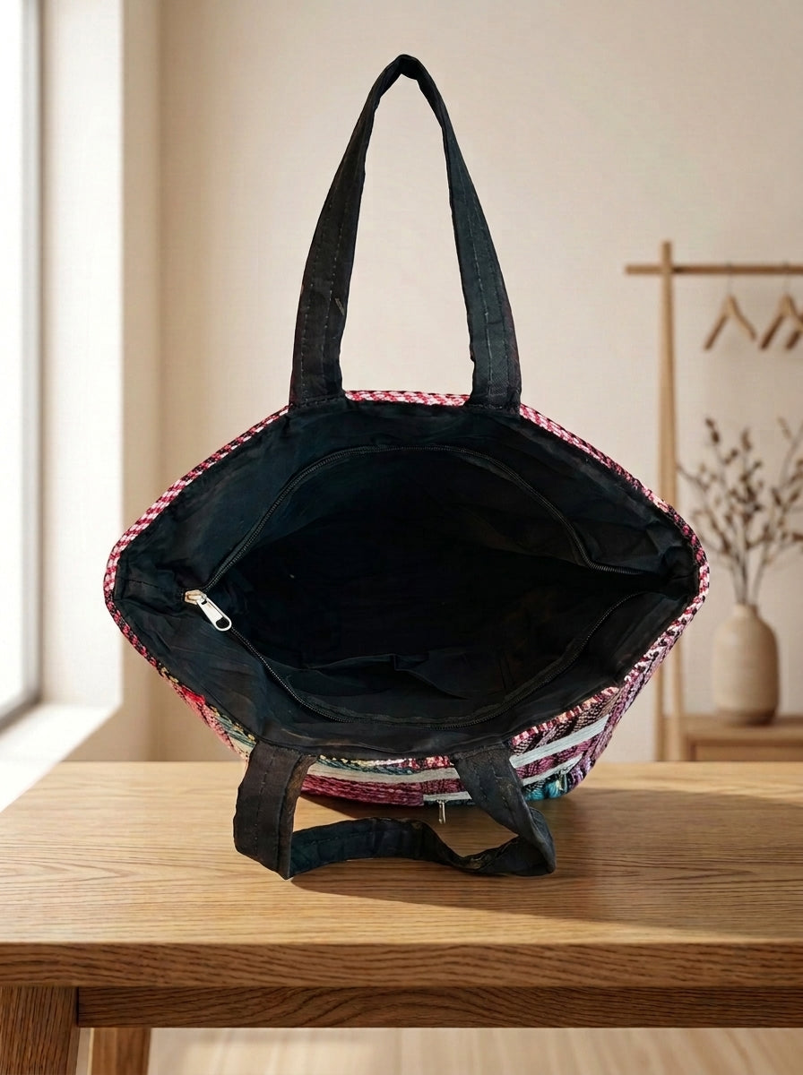 Crafted Canvas - Weaving Tote Bag