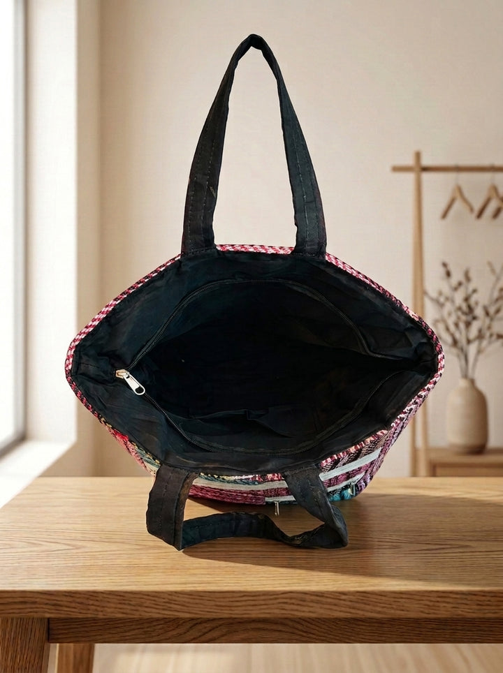 Crafted Canvas - Weaving Tote Bag
