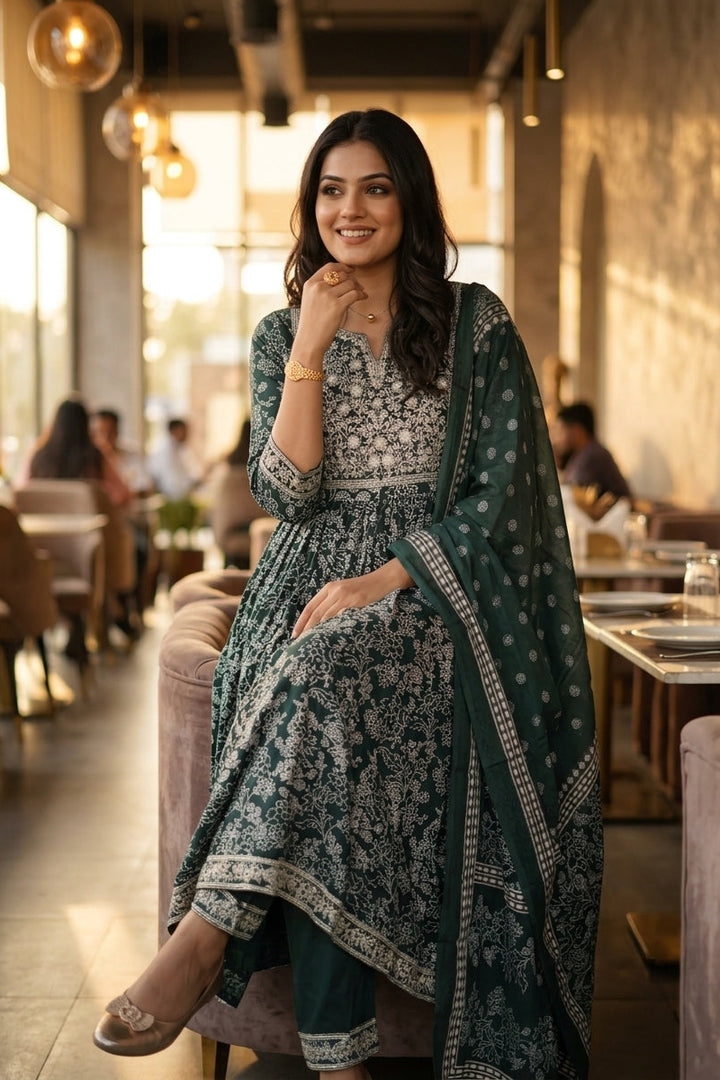 Festive Feels Naira Cut Kurti Set