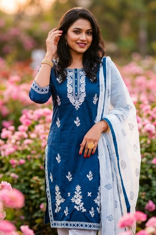 All Day Long- Rayon Kurti Set