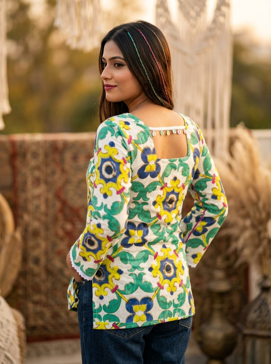 Happiness Bubble-Pure Cotton Kurti