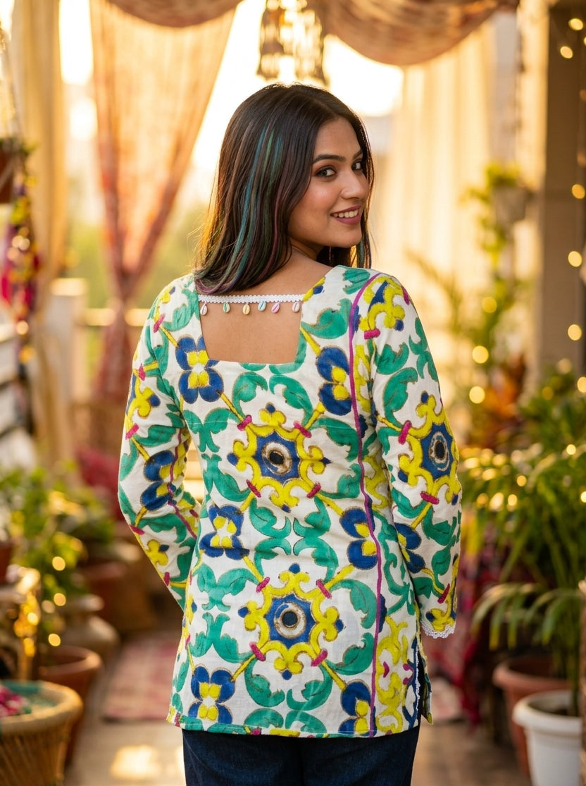 Happiness Bubble-Pure Cotton Kurti